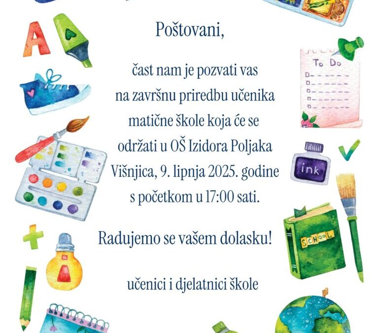 Završna priredba u Matičnoj školi